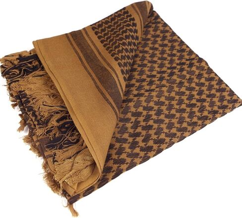 FREE SOLDIER Scarf Military Shemagh Tactical Desert Keffiyeh Head Neck Scarf Arab Wrap with Tassel 43x43 inches in Saudi Arabia