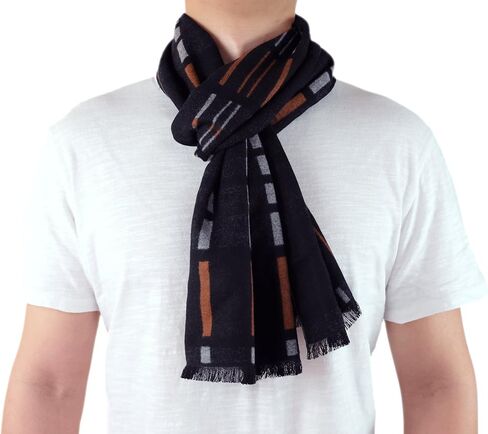 Scarf for Men Reversible Elegant Classic Cashmere Feel Scarves for Spring Fall Winter in Kuwait
