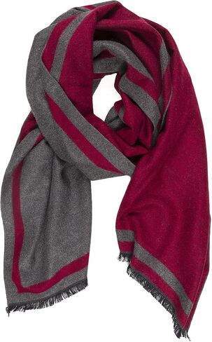 Scarf for Men Reversible Elegant Classic Cashmere Feel Scarves for Spring Fall Winter in Kuwait