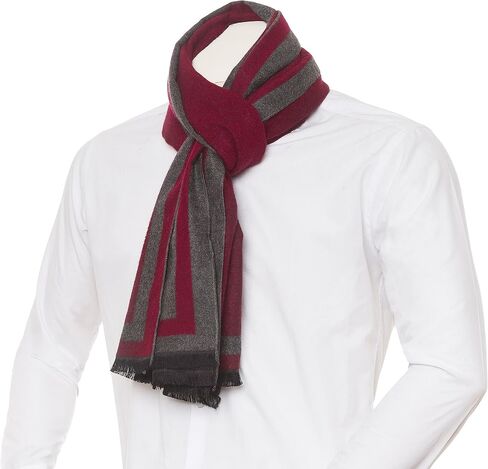 Scarf for Men Reversible Elegant Classic Cashmere Feel Scarves for Spring Fall Winter in Kuwait