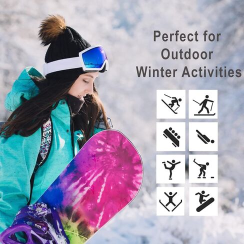 DG Hill (2 Pack) Thick Heat Trapping Thermal Neck Warmers, Winter Neck Gaiter Set Fleece Lined in Kuwait