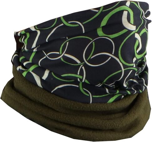 Patterned Neck Gaiter Face Scarf With Fleece Bottom in Kuwait