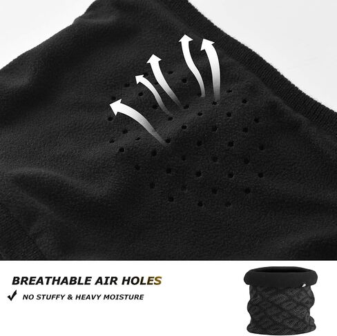 Botack Neck Warmer Gaiter, Thick Fleece Winter Warm Face Mask Scarf for Men Women Skiing Cycling in Saudi Arabia