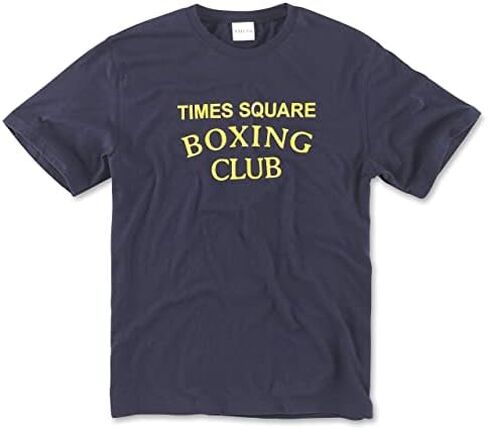 Times Square Boxing Club Gym T-Shirt - Vintage Boxing Apparel Workout Tees - Midnight Navy in Saudi Arabia