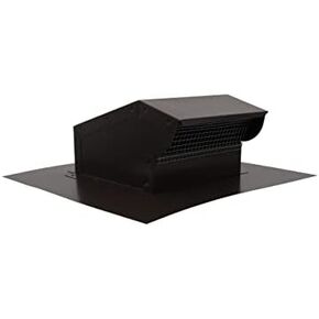 Rooftop Exhaust Vent Cap with Damper (8 Inch, Black) in Saudi Arabia