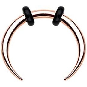 Covet Jewelry Rose Gold Basic Steel Pincher Septum Ring in Saudi Arabia