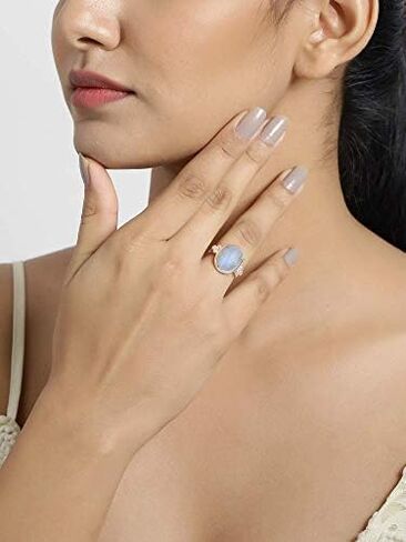 مجوهرات YoTreasure Rainbow Moonstone 925 من الفضة الاسترليني in Saudi Arabia