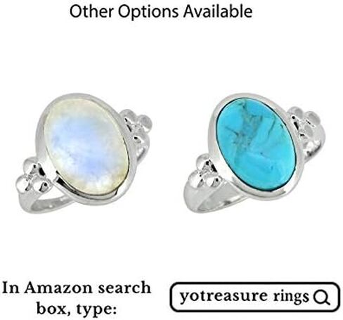مجوهرات YoTreasure Rainbow Moonstone 925 من الفضة الاسترليني in Saudi Arabia