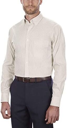 Van Heusen Men's Dress Shirt Regular Fit Pinpoint Stripe in Saudi Arabia