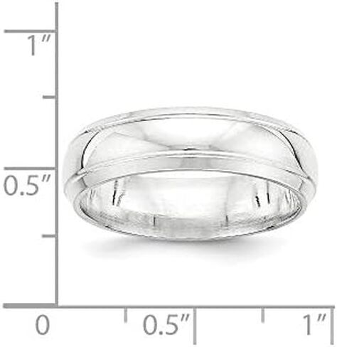 Solid 925 Sterling Silver 6mm Unique Wedding Band Ring in Saudi Arabia