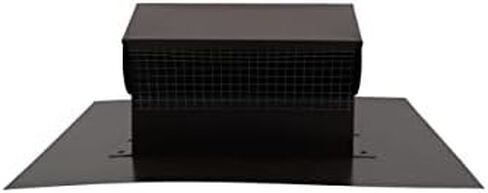 Rooftop Exhaust Vent Cap with Damper (8 Inch, Black) in Saudi Arabia