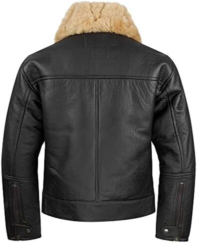 Noble House Sheepskin Bomber Flight Jacket Stuka Mocca in Saudi Arabia