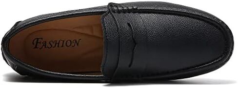 JINDELI Men's Leather Casual Slip on Loafers Driving Walking Shoes in Saudi Arabia
