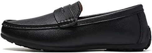 JINDELI Men's Leather Casual Slip on Loafers Driving Walking Shoes in Saudi Arabia