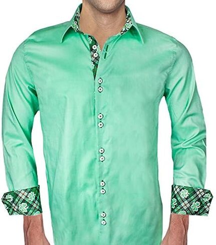 St Patricks Day Shirts | Green Shamrock Shirts | Green Dress Shirts | St Paddys Shirts | St Pattys Shirts… in Saudi Arabia