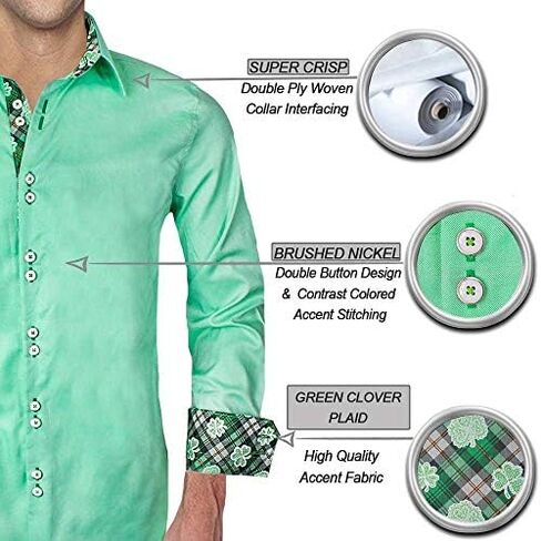 St Patricks Day Shirts | Green Shamrock Shirts | Green Dress Shirts | St Paddys Shirts | St Pattys Shirts… in Saudi Arabia