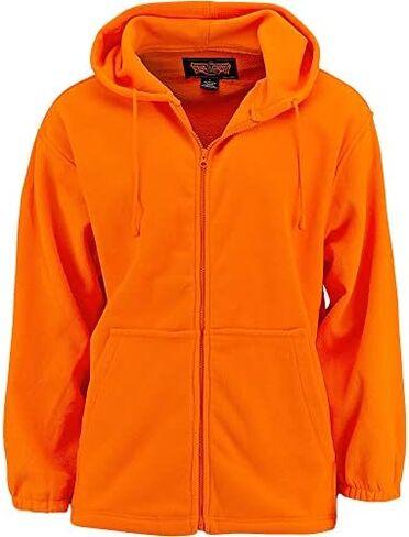 TrailCrest by Treel Chambliss Full Zip Safety Blaze Orange Sweatshirt Hoodie in Kuwait