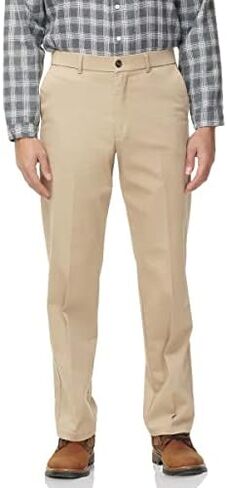 Soojun Men's Classic Fit Casual Stretch Khaki Pant Easy Flex Pants in Saudi Arabia