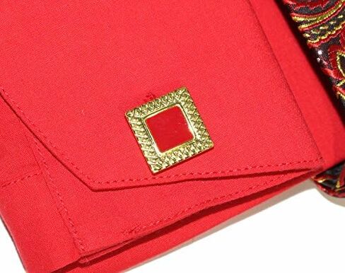 Men’s Regular Fit French Cuffs Metal Fabrication Dress Shirts with Tie Hanky Cufflinks Combo in Kuwait