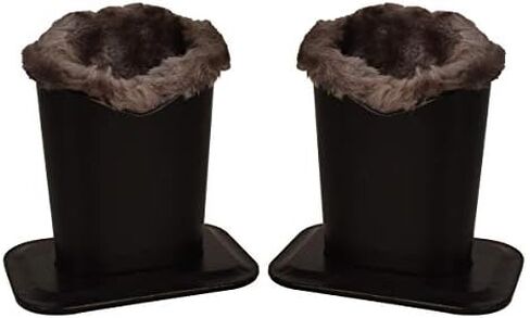 Baitaihem Pack of 2 Plush Lined Eyeglasses Holder Stand Protective Glasses Case For Desks Or Nightstands in Kuwait