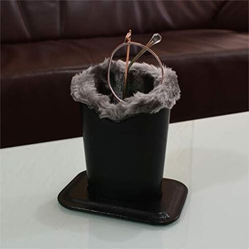 Baitaihem Pack of 2 Plush Lined Eyeglasses Holder Stand Protective Glasses Case For Desks Or Nightstands in Kuwait