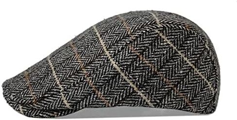 Plaid Flat Caps Hats for Men Herringbone Newsboy Golf Cap Beret Ivy Caps for Driving Hunting Fishing in Kuwait