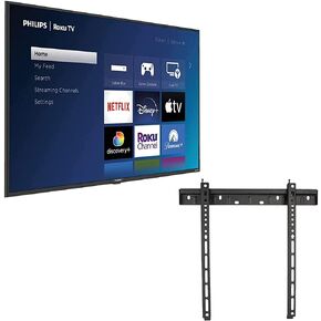 PHILIPS 55-Inch Class 4K 2160p Smart LED TV HDR 60Hz Refresh Rate Works with Siri Hey Google & Airplay + Free Wall Mount (No Stands) 55PFL5756/F7 (Renewed) in Saudi Arabia
