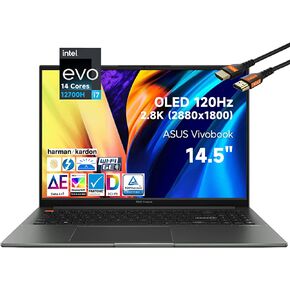 Asus 2022 Latest Vivobook S 14X 14.5 OLED 2.8K 120Hz Laptop, 14 Cores Intel Evo 12th Gen i7-12700H, 100% DCI-P3 Pantone 600nits 16:10, Wi-Fi 6E, Backlit KB, Thunderbolt 4 (12GB RAM in Kuwait