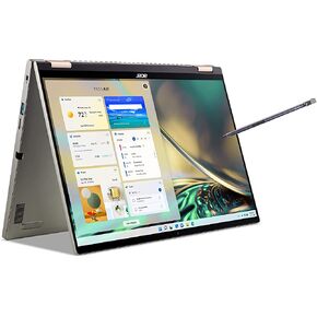 ايسر لابتوب سبين 5 قابل للتحويل انتل ايفو | 14 انش 2560 × 1600 IPS لمس (425 نيت و100% sRGB) | انتل كور i7-1260P | 16GB LPDDR5 | 1TB SSD | كيلر واي فاي 6E | قلم اكتيف | ويندوز 11 | SP514 51N-70ال زد in Saudi Arabia
