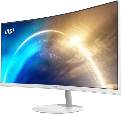 MSI Pro MP341CQW، 34 بوصة، 3440 × 1440 (UWQHD)، VA، 100 هرتز، 1 مللي ثانية، HDMI، 1 (v1.2a)، إمالة in Saudi Arabia