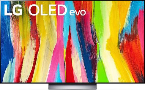 تلفزيون LG 42 بوصة فئة OLED evo C2 Series Alexa مدمج 4K ذكي، معدل تحديث 120 هرتز، 4K مدعوم بالذكاء الاصطناعي، Dolby Vision IQ وDolby Atmos، WiSA Ready، Cloud Gaming (OLED42C2PUA، 2022) (متجدد) in Kuwait