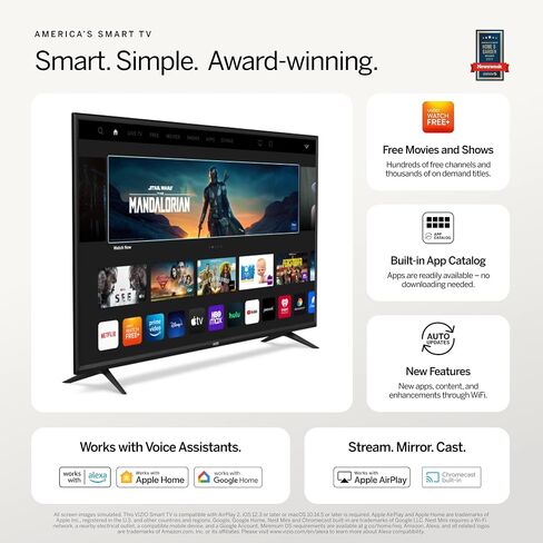 VIZIO 70-Inch M-Series 4K QLED HDR Smart TV w/Voice Remote, Dolby Vision, HDR10+, Alexa Compatibility, M70Q7-J03, 2022 Model in Saudi Arabia