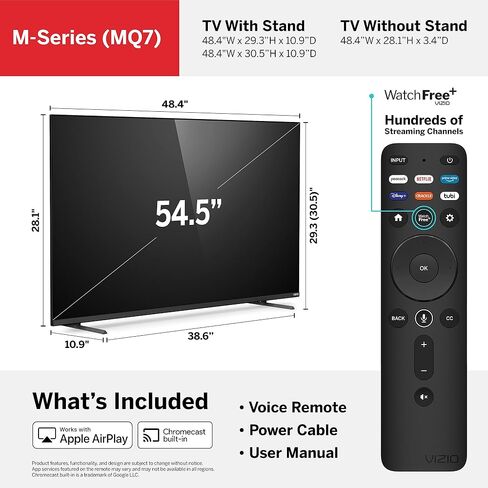 VIZIO 70-Inch M-Series 4K QLED HDR Smart TV w/Voice Remote, Dolby Vision, HDR10+, Alexa Compatibility, M70Q7-J03, 2022 Model in Saudi Arabia