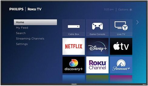 تلفزيون فيليبس 55 بوصة فئة 4K 2160p ذكي LED TV HDR معدل تحديث 60 هرتز يعمل مع Siri Hey Google & Airplay + حامل حائط مجاني (بدون حامل) 55PFL5756/F7 (متجدد) in Saudi Arabia
