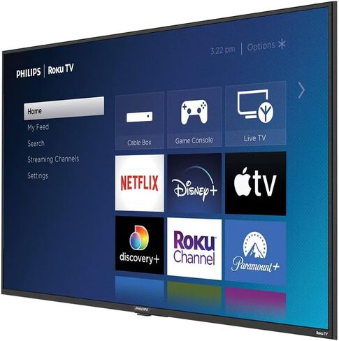 تلفزيون فيليبس 55 بوصة فئة 4K 2160p ذكي LED TV HDR معدل تحديث 60 هرتز يعمل مع Siri Hey Google & Airplay + حامل حائط مجاني (بدون حامل) 55PFL5756/F7 (متجدد) in Saudi Arabia