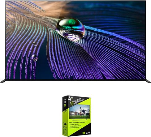 حزمة تلفزيون Sony XR55A90J مقاس 55 بوصة OLED 4K HDR Ultra Smart مع حزمة حماية محسنة CPS مميزة لمدة 4 سنوات in Saudi Arabia