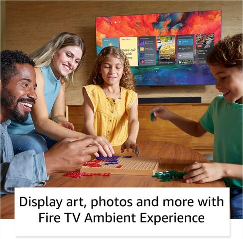 Amazon Fire TV 50" Omni QLED Series 4K UHD smart TV, Dolby Vision IQ, Fire TV Ambient Experience, local dimming, hands-free with Alexa in Kuwait