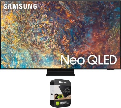 سامسونج QN98QN90AAFXZA 98 بوصة Neo QLED HDR 4K UHD حزمة تلفزيون ذكي (متجدد) مع حزمة حماية محسنة CPS لمدة عامين in Saudi Arabia