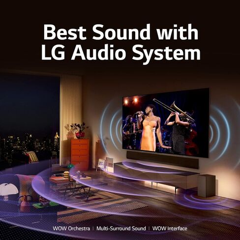 LG C3 Series 77-Inch Class OLED evo Gallery Edition Smart TV OLED77C3PUA, 2023 - AI-Powered 4K, Alexa Built-in in Saudi Arabia
