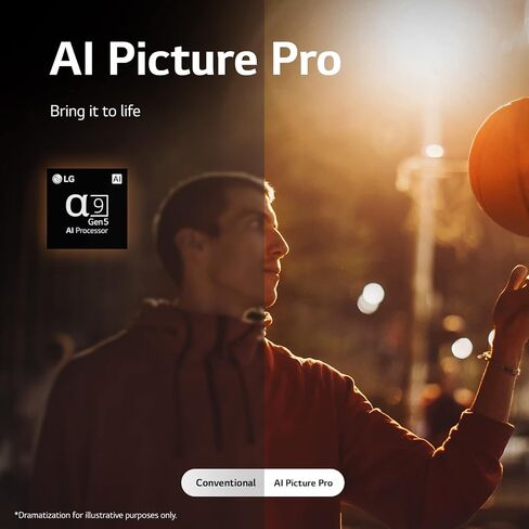 LG 83-Inch Class OLED evo Gallery Edition G2 Series Alexa Built-in 4K Smart TV, 120Hz Refresh Rate, AI-Powered, Dolby Vision IQ and Dolby Atmos, WiSA Ready, Cloud Gaming (OLED83G2PUA, 2022) (Renewed) in Kuwait