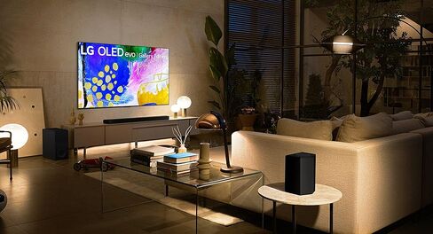 LG 83-Inch Class OLED evo Gallery Edition G2 Series Alexa Built-in 4K Smart TV, 120Hz Refresh Rate, AI-Powered, Dolby Vision IQ and Dolby Atmos, WiSA Ready, Cloud Gaming (OLED83G2PUA, 2022) (Renewed) in Kuwait