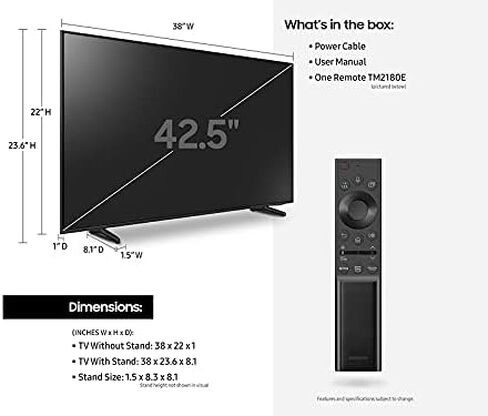 SAMSUNG 43-Inch Class QLED Q6 Series - 4K UHD Dual LED Quantum HDR Smart TV with Alexa Built-in (QN43Q6D, 2021 Model) (Renewed) in Saudi Arabia