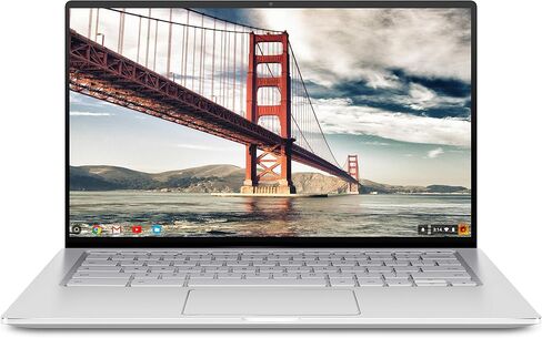 اسس لابتوب كروم بوك فليب C434 2 في 1 بشاشة لمس نانو ايدج 14 انش FHD رباعية الاتجاهات ومعالج انتل كور M3-8100Y وذاكرة RAM 8GB وذاكرة eMMC 64GB وكيبورد باضاءة خلفية ونظام تشغيل كروم C434TA-DS384T فضي in Saudi Arabia
