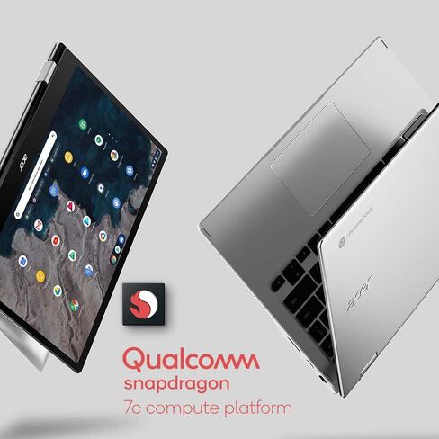 Acer Chromebook Spin 513 Convertible Laptop | Qualcomm Snapdragon 7c | 13.3" FHD IPS Touch Corning Gorilla Glass Display | 8GB LPDDR4X | 64GB eMMC | WiFi 5 | Backlit KB | Chrome OS | CP513-1H-S338 in Saudi Arabia