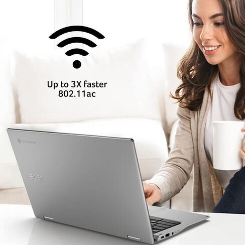Acer Chromebook Spin 513 Convertible Laptop | Qualcomm Snapdragon 7c | 13.3" FHD IPS Touch Corning Gorilla Glass Display | 8GB LPDDR4X | 64GB eMMC | WiFi 5 | Backlit KB | Chrome OS | CP513-1H-S338 in Saudi Arabia