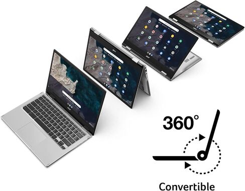 Acer Chromebook Spin 513 Convertible Laptop | Qualcomm Snapdragon 7c | 13.3" FHD IPS Touch Corning Gorilla Glass Display | 8GB LPDDR4X | 64GB eMMC | WiFi 5 | Backlit KB | Chrome OS | CP513-1H-S338 in Saudi Arabia