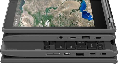 Lenovo 300e 11.6" 2-in-1 Touchscreen Chromebook (Intel N4020, 4GB RAM, 32GB Storage, Stylus, Webcam), Ruggedized & Water Resistant, Flip Convertible Home & Education Laptop, IST Pen, Chrome OS in Saudi Arabia