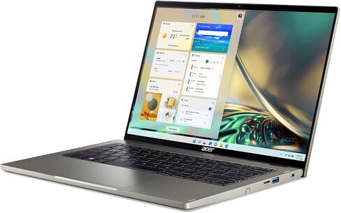 Acer Spin 5 Intel Evo Convertible Laptop | 14" 2560 x 1600 IPS Touch (425nit & 100% sRGB) | Intel Core i7-1260P | 16GB LPDDR5 | 1TB SSD | Killer WiFi 6E | Active Stylus | Windows 11 | SP514-51N-70LZ in Saudi Arabia