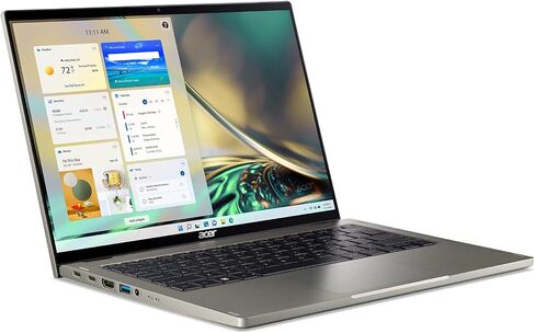 Acer Spin 5 Intel Evo Convertible Laptop | 14" 2560 x 1600 IPS Touch (425nit & 100% sRGB) | Intel Core i7-1260P | 16GB LPDDR5 | 1TB SSD | Killer WiFi 6E | Active Stylus | Windows 11 | SP514-51N-70LZ in Saudi Arabia