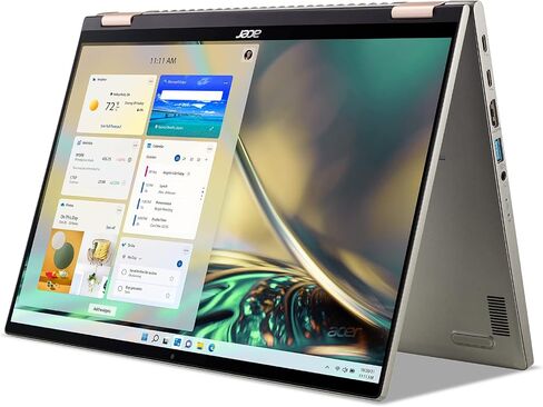 Acer Spin 5 Intel Evo Convertible Laptop | 14" 2560 x 1600 IPS Touch (425nit & 100% sRGB) | Intel Core i7-1260P | 16GB LPDDR5 | 1TB SSD | Killer WiFi 6E | Active Stylus | Windows 11 | SP514-51N-70LZ in Saudi Arabia